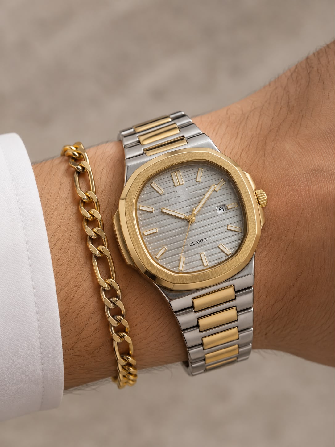 Erkek Eşref Model Gold Detay Saat
